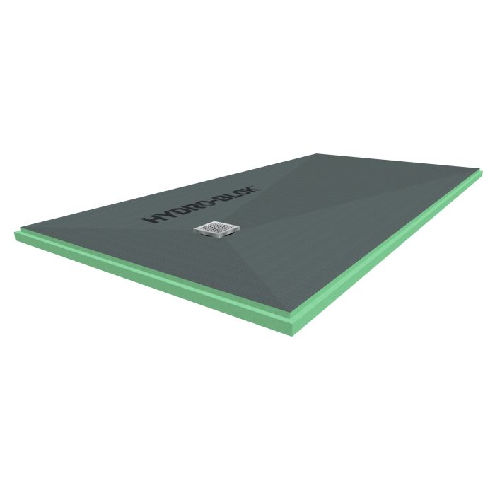 HYDRO-BLOK 3x6 SHOWER PAN W/DRAIN OFFSET - Maline Tile
