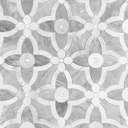 Eastern White Flower Waterjet Mosaic