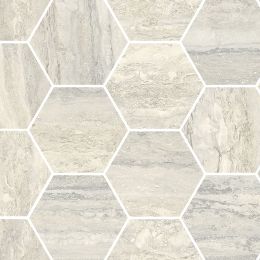 Saturnia 4" Hexagon Mosaic Polished Pearl